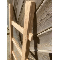 Handtuchhalter, Dekoleiter, Holzleiter, Eiche, Bad, Badmoebel, Kleiderständer, 140x50 cm